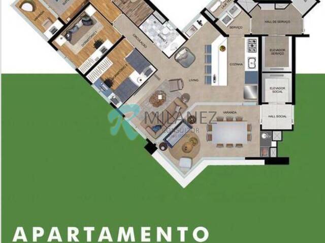 #AP0571 - Apartamento para Venda em Guarujá - SP